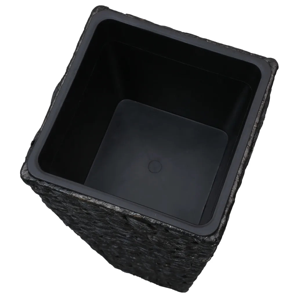 Letti Rialzati 3 pz in Giacinto Intrecciato Nero 45570
