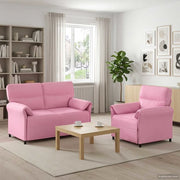 Set di divani 2 pz Rosa Tessuto 3424855