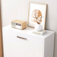 Armadio per scarpe bianco scaffale per scarpe cassettiera guardaroba loft moderno 60 cm