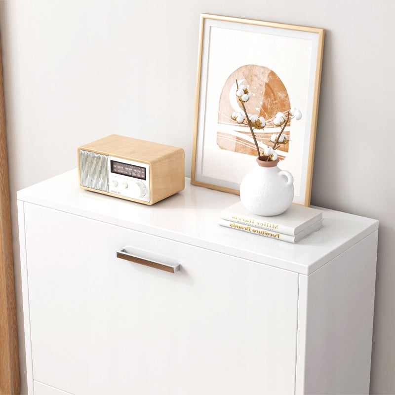 Armadio per scarpe bianco scaffale per scarpe cassettiera guardaroba loft moderno 60 cm