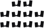 Strumenti di allenamento da 10 pezzi - Aiutante per forchette da tavola riutilizzabile - Nero - Resistente alle macchie - Sostenibile - Per principianti - Forchette da tavola