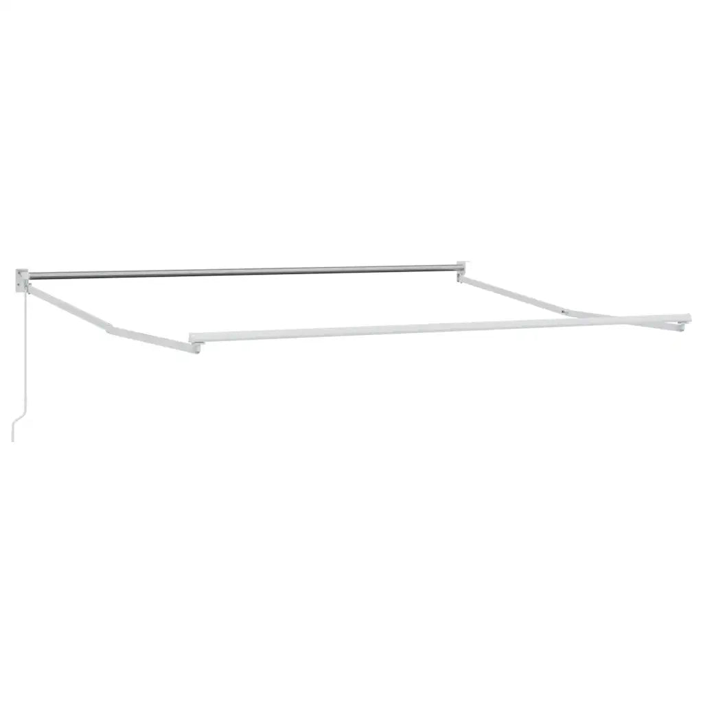 Tenda Retrattile Antracite e Bianca 4x3 m Tessuto e Alluminio 3216105