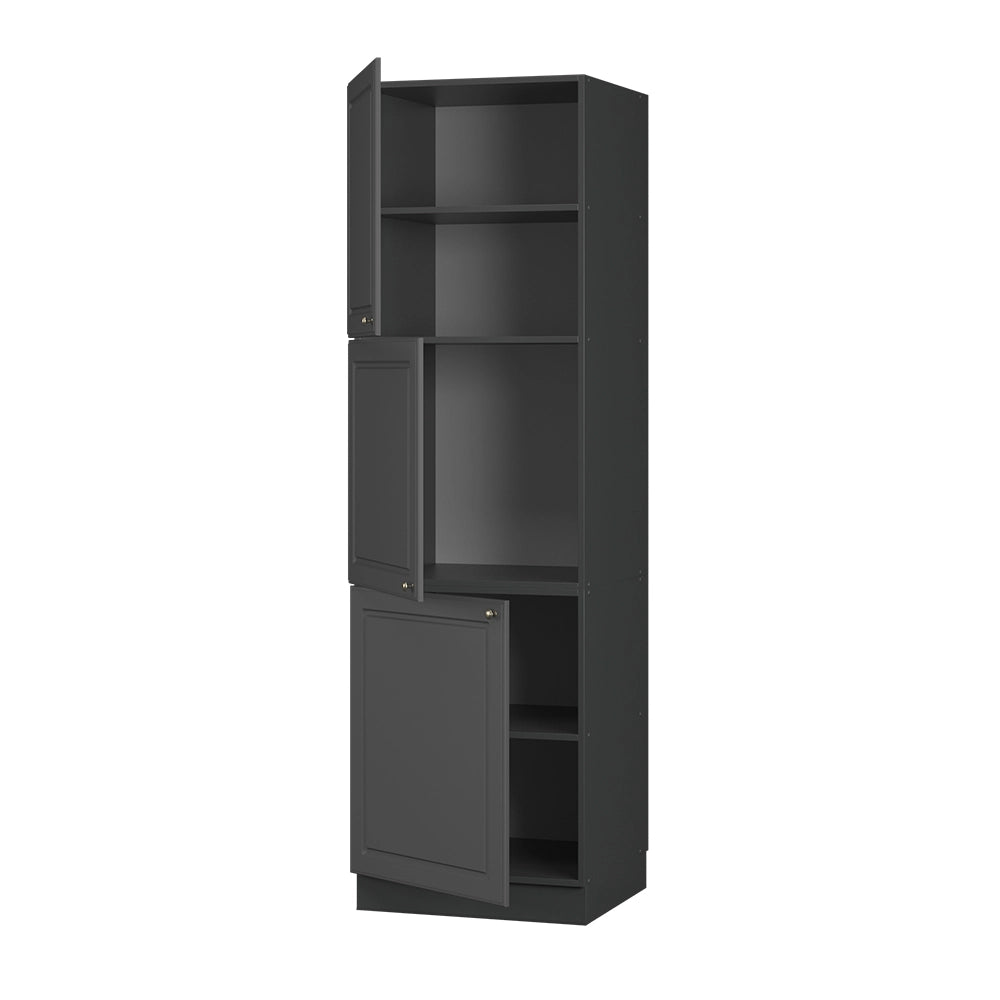 Vicco Mobile per forno da incasso Landhaus antrazit-oro 60 cm