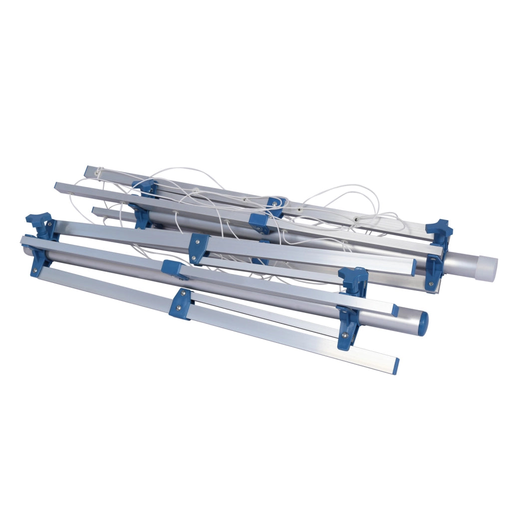 Stendibiancheria a ombrello mobile 16 m di fili 4 Bracci Stendino in alluminio alto 155 cm