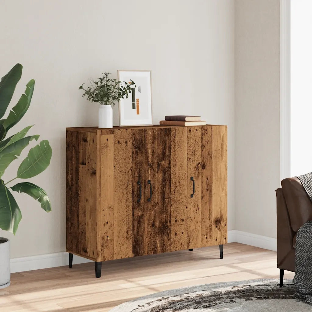 Credenza Legno Antico 90x34x80 cm in Legno Multistrato 856892