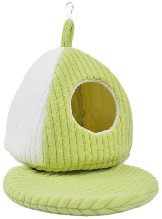 Nido per Uccelli - Nido Sospeso - Nido per Pappagalli - Matassa d'Inverno - Cintura di Sospensione Rimovibile - Adatto per Pappagalli e Conuri - Matassa da Appendere
