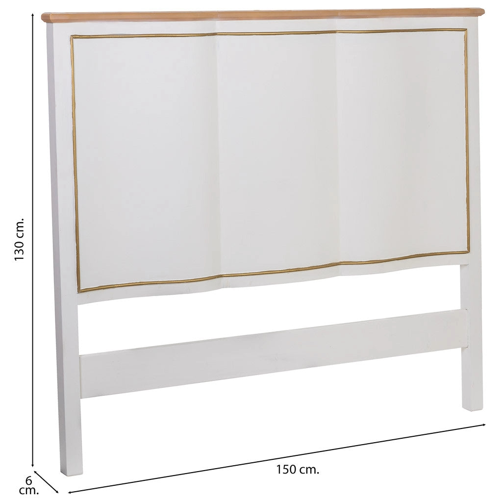 Testiera in legno 150x6x130h cm