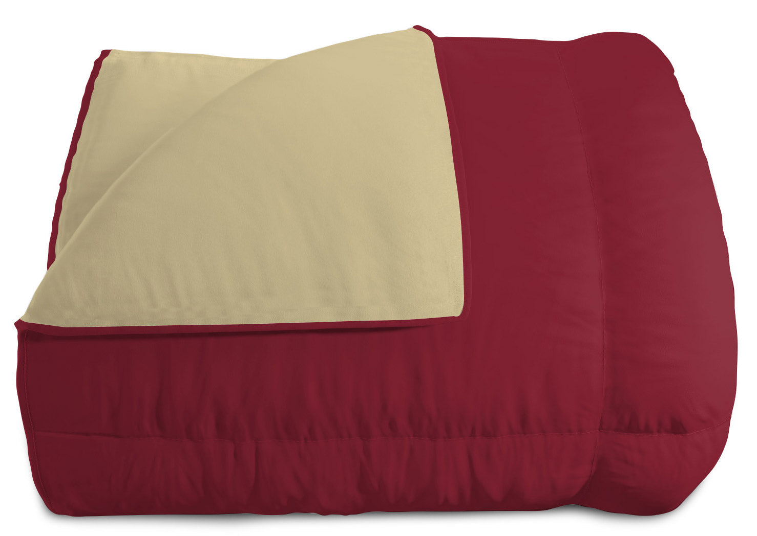 Trapunta Invernale Matrimoniale Doubleface 300gr Bordeaux/Panna