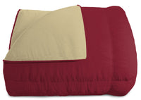 Trapunta Invernale Matrimoniale Doubleface 300gr Bordeaux/Panna