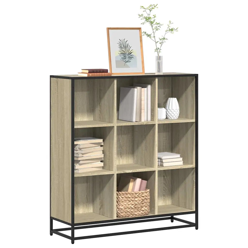 Libreria Rovere Sonoma 97,5x33x107,5 cm Multistrato e Metallo 3300861