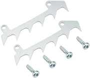 Set di Spighe di Protezione - 2 Pezzi - Parti di Ricambio - Accessori per Seghe a Catena - Inclusi 4 Viti - Costruzione Metallica - Accessori per Seghe a Catena