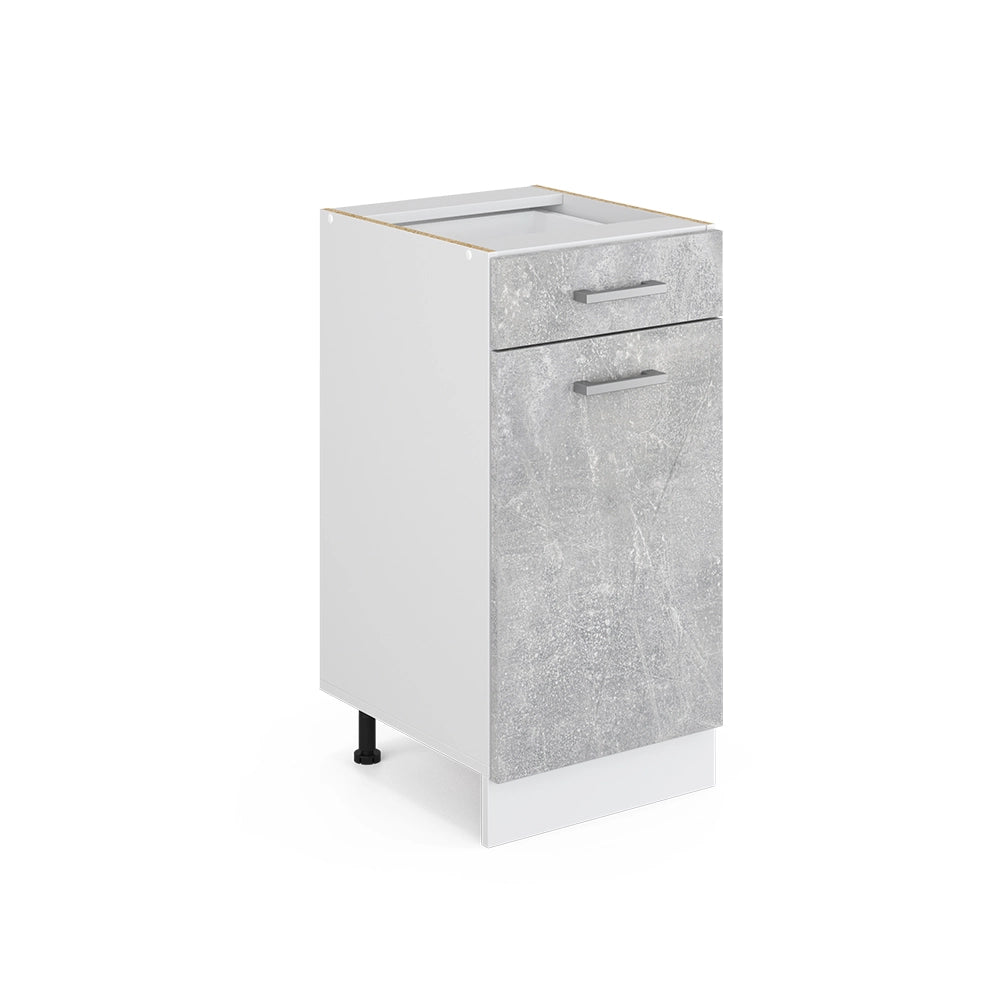 Vicco Base universale Calcestruzzo 40 cm con cassetto, con piano di lavoro