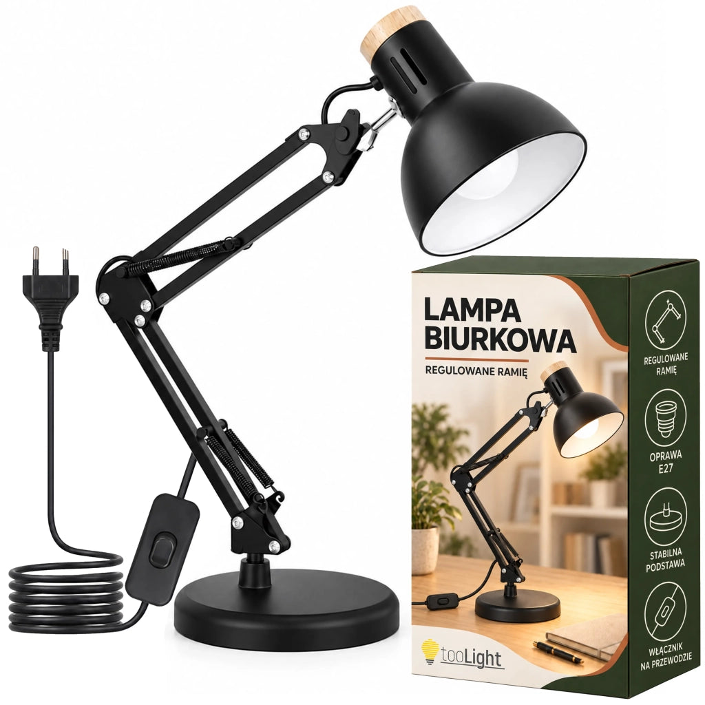 Lampada Da Scrivania Jnh044-1t Black