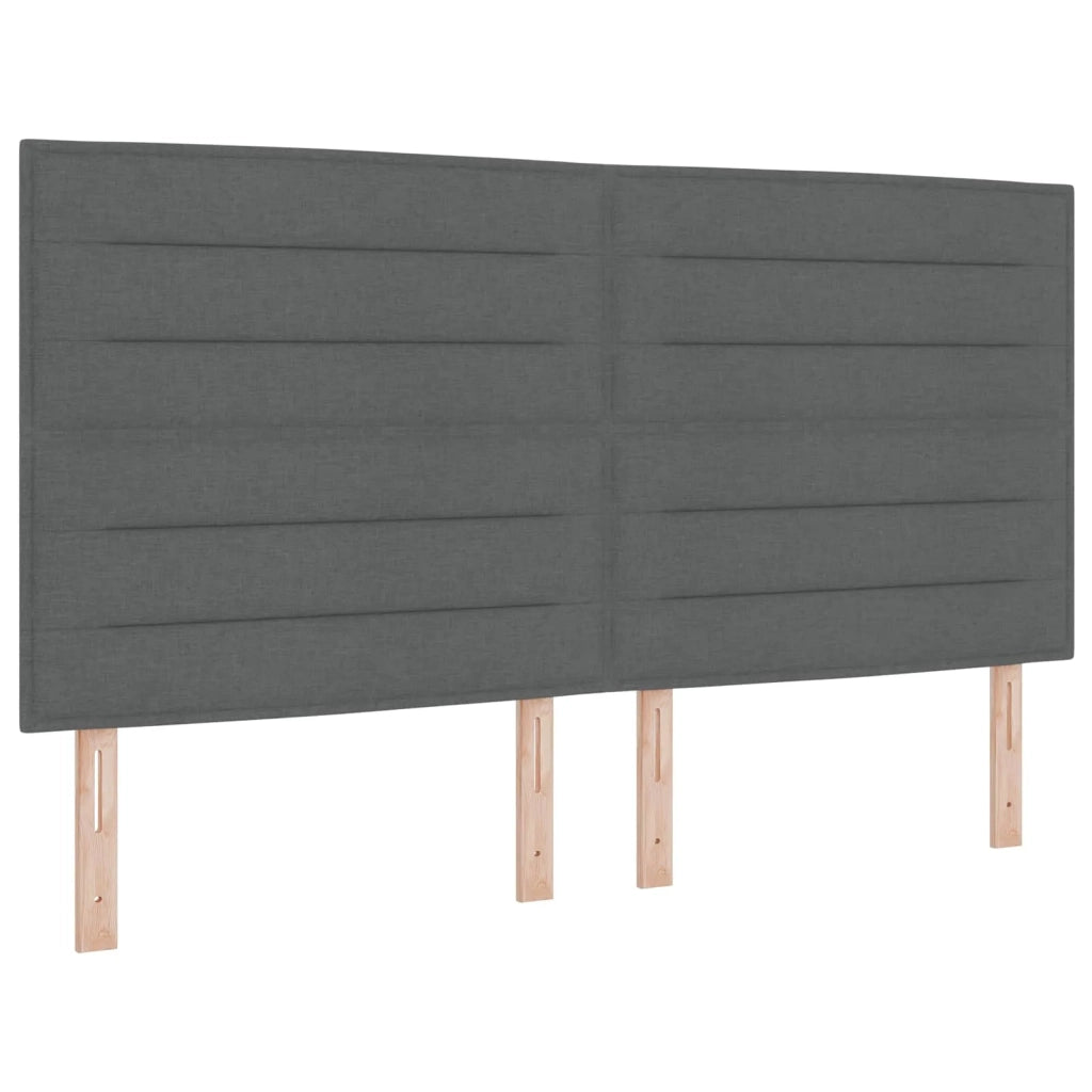Letto box spring con materasso Grigio Scuro 140 x 190 cm 3454128