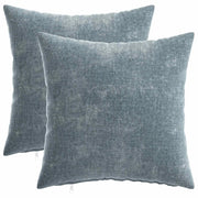 Federa 2 pcs HEERLEN Azzurro 35 x 35 cm Tessuto Chenille 908115