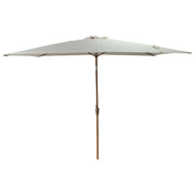 HAPUNAOmbrellone rettangolare diritto 2x3m beige ed effetto legno