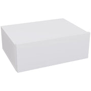 COMODINO SOSPESO MODERNO CON CASSETTO IN LEGNO 40X30X15 CM BIANCO
