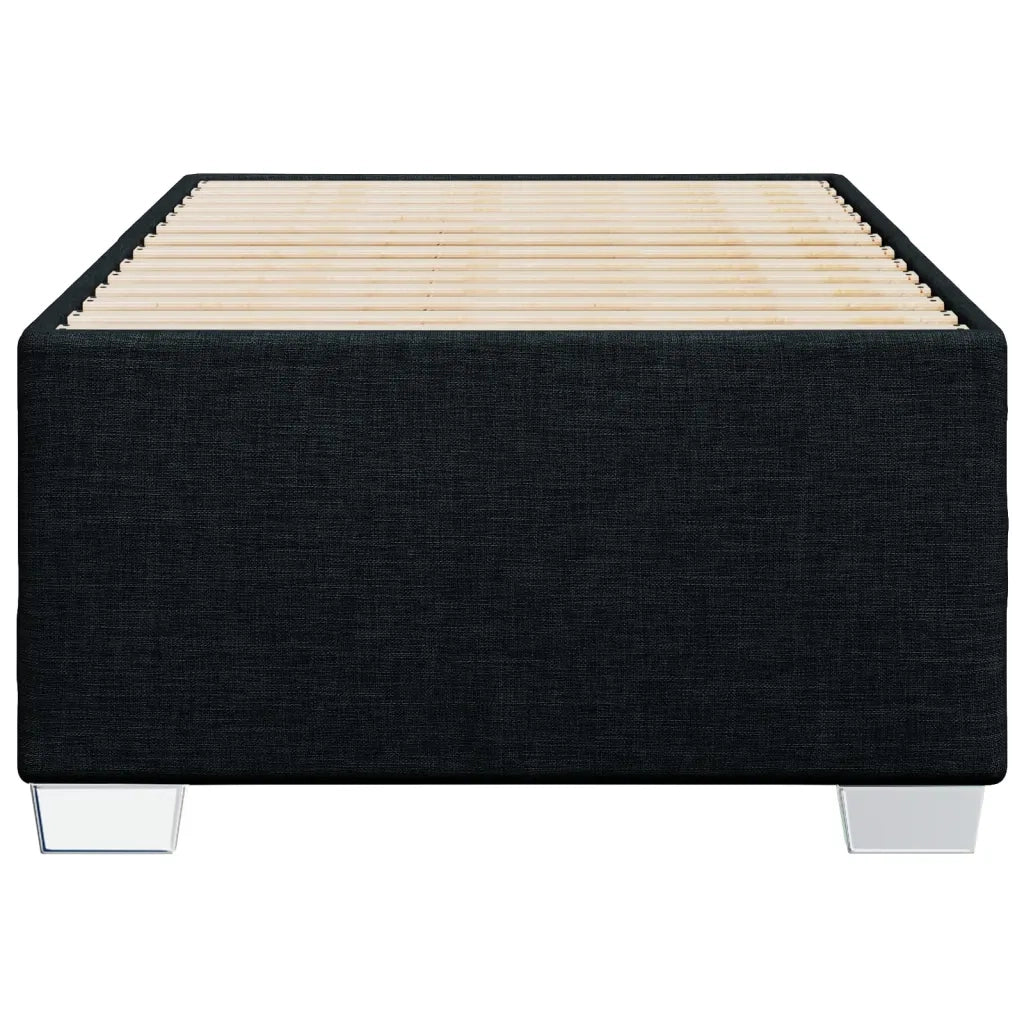 Giroletto senza Materasso Nero 90x190 cm in Tessuto