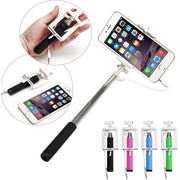 Trade Shop - Bastone Supporto Mini Monopod Asta Allungabile Smartphone Foto Selfie Pulsante -