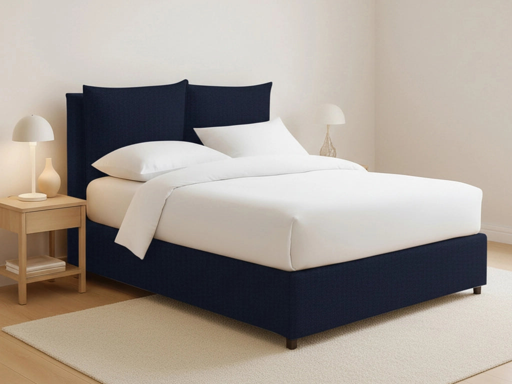 Formby, Letto Matrimoniale Sfoderabile Made in Italy, Viola Scuro
