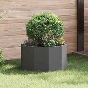 Fioriera-Vaso da Esterno-Contenitore per Piante Nero 60 x 60 x 35 cm Acciaio