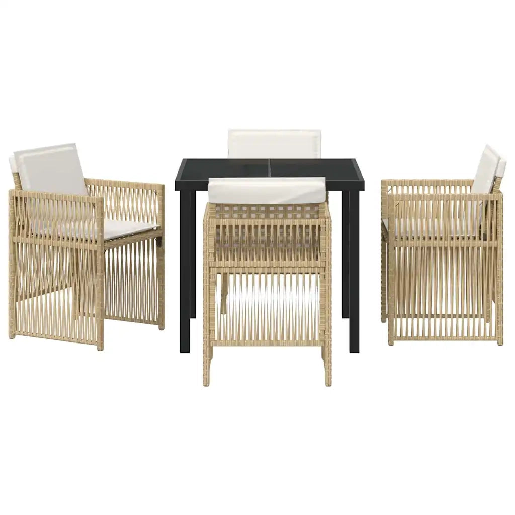 Set da Pranzo per Giardino 5 pcs Beige 3380661