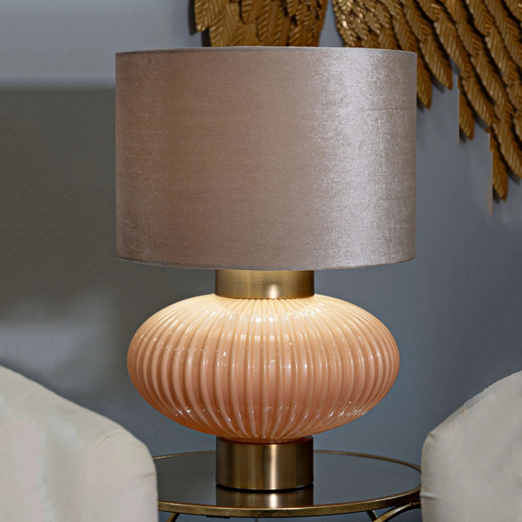 Fanoti, Lampada da Tavolo Necessaria 1 Lampadina, Rosa Perlato