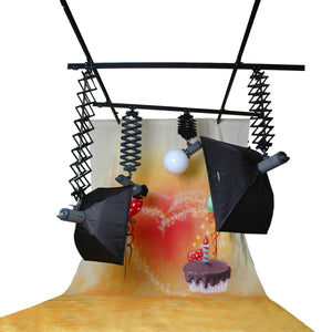 Walimex Sistema di guide a soffitto 4x3m, con 3 forbici