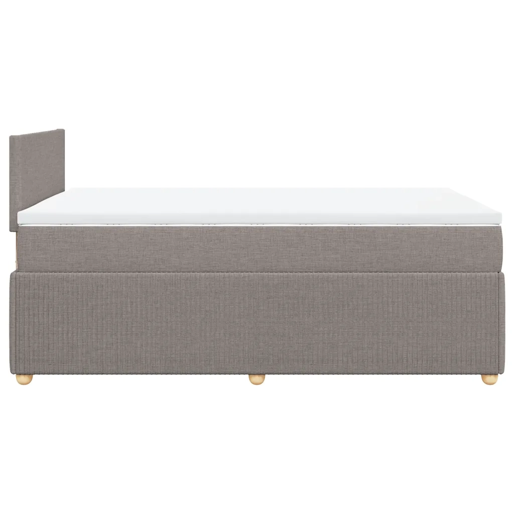 Giroletto a Molle con Materasso Tortora 120x200 cm in Tessuto 3287420