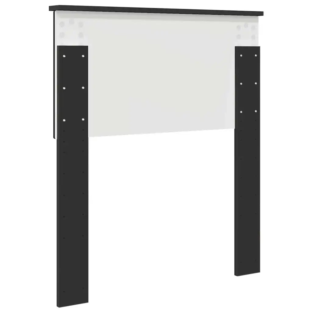 Testiera-Testata-Testiera Decorativa Rovere Nero 75 cm Legno multistrato 831164