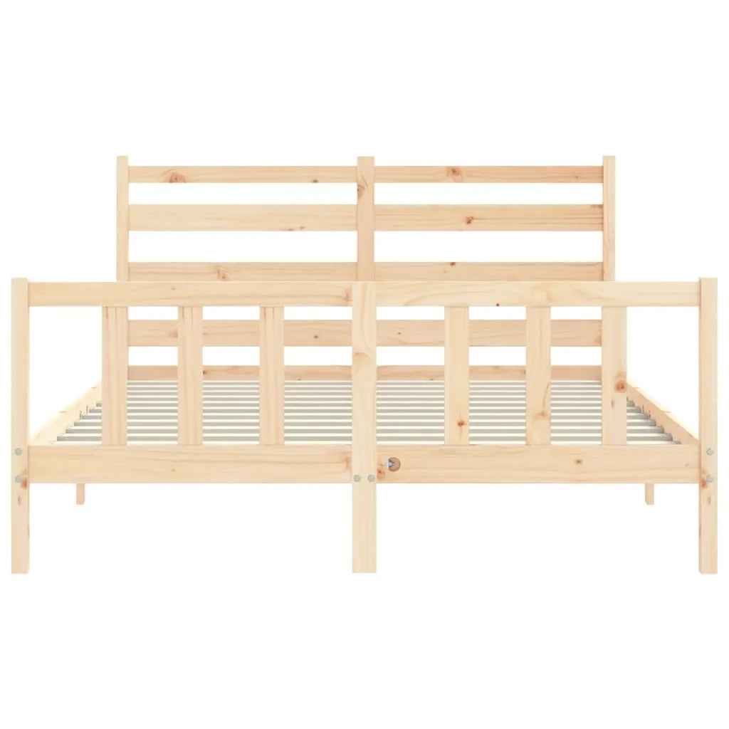 Giroletto senza Materasso-Struttura Letto 160x200 cm in Legno Massello di Pino 974188