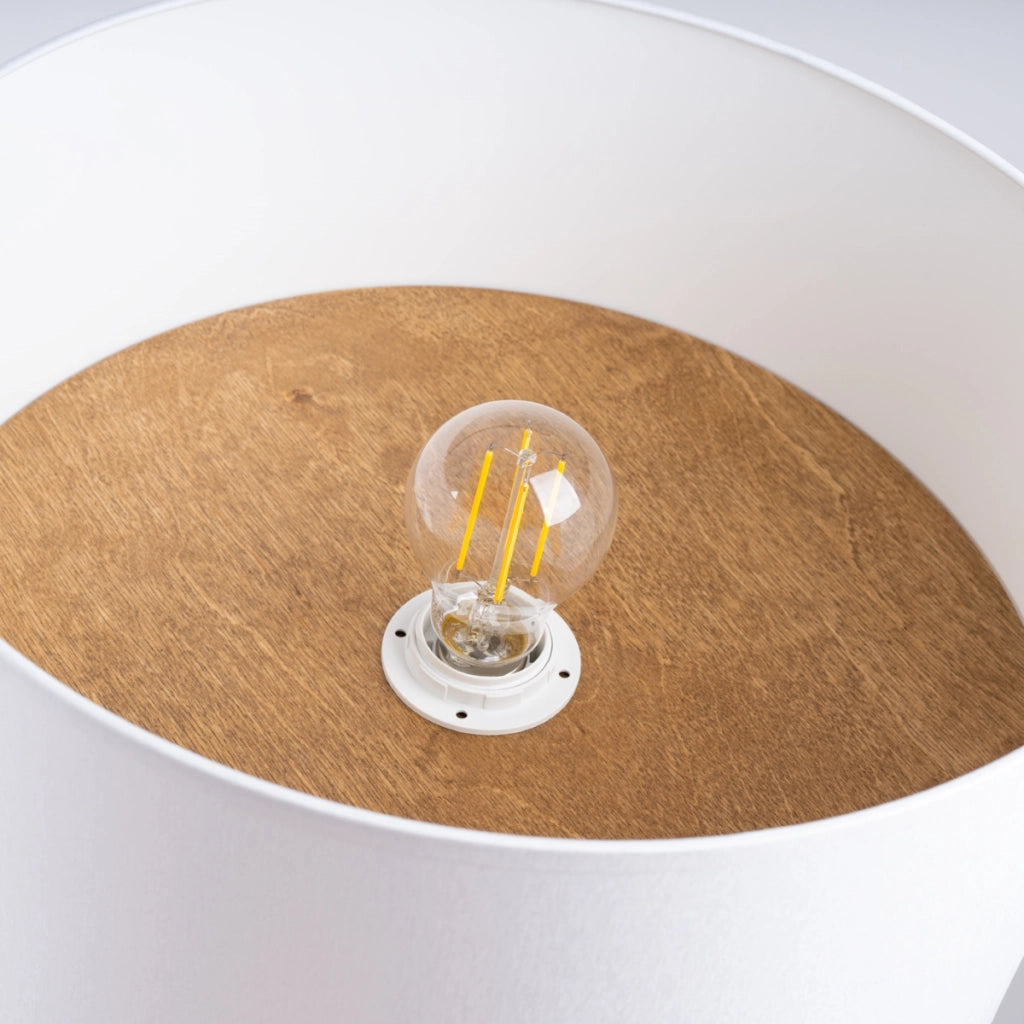 Lampada da soffitto TELESTO bianco/marrone chiaro