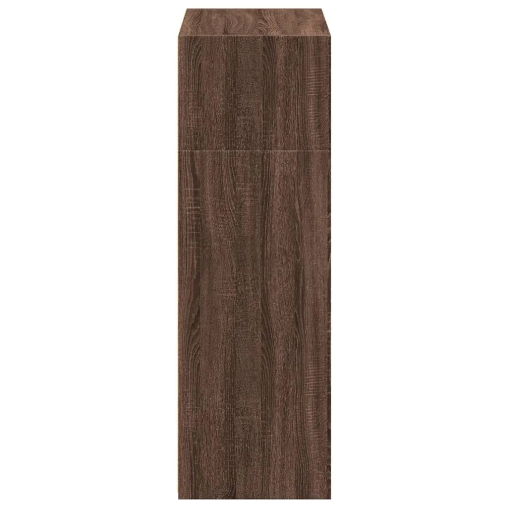 Buffet credenza cassettiera armadio mobile contenitore organizer cucina soggiorno salotto alto 70 x 41 x 124 cm legno ingegnerizzato marrone 02_0033922