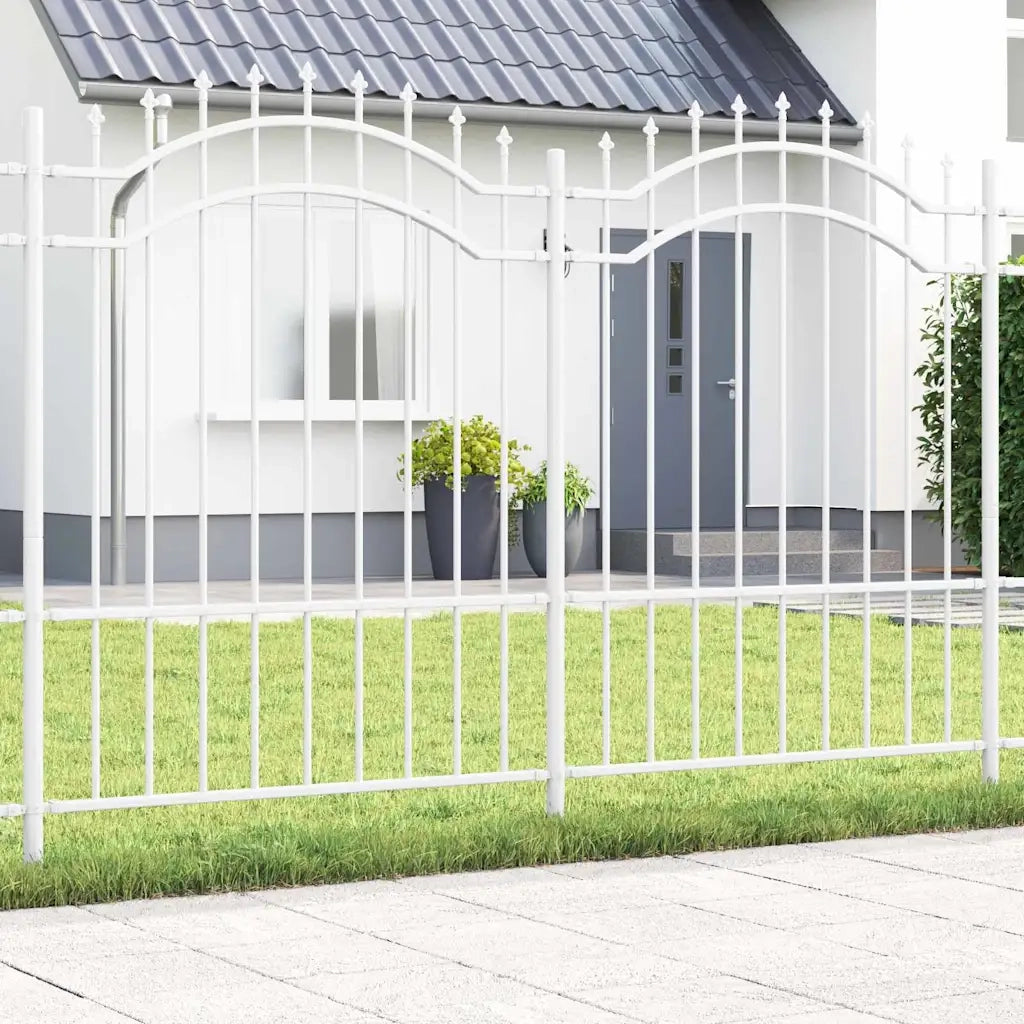 vidaXL Recinzione per Giardino Bianco 190 cm