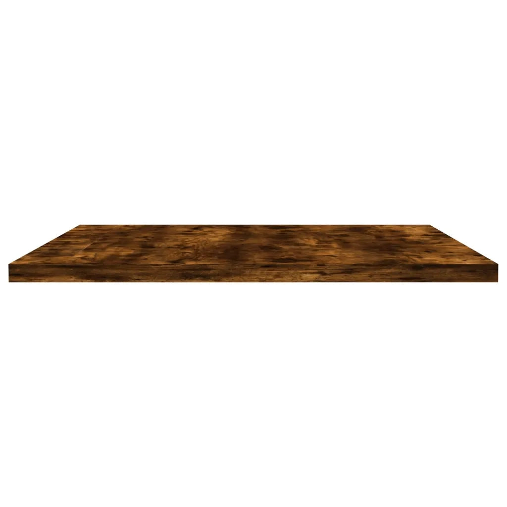 Mensole Parete 4pz Rovere Fumo 60x40x1,5 cm Legno Multistrato 838243
