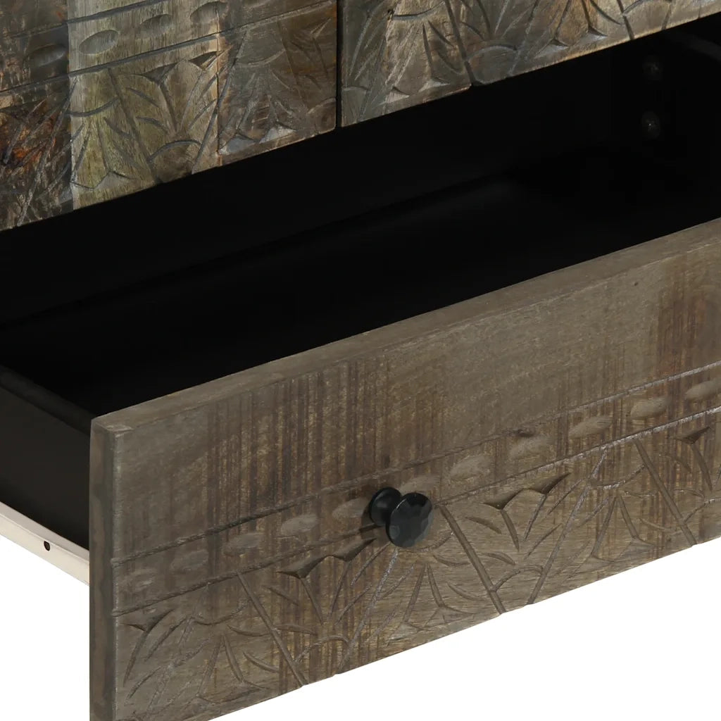 Credenza | Madia | Buffet da pranzo | Armadio da pranzo 60x33x100 cm in Legno Massello di Mango