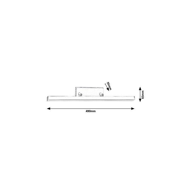 Applique bagno sopra specchio LED 12W bianco Andrew Rabalux