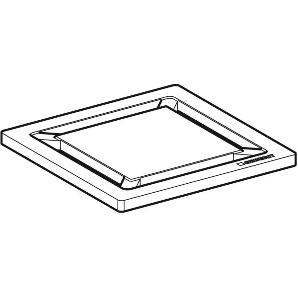 GRIGLIA INOX PER SIFONE DOCCIA DESIGN  8x8 quadrato     GEBERIT