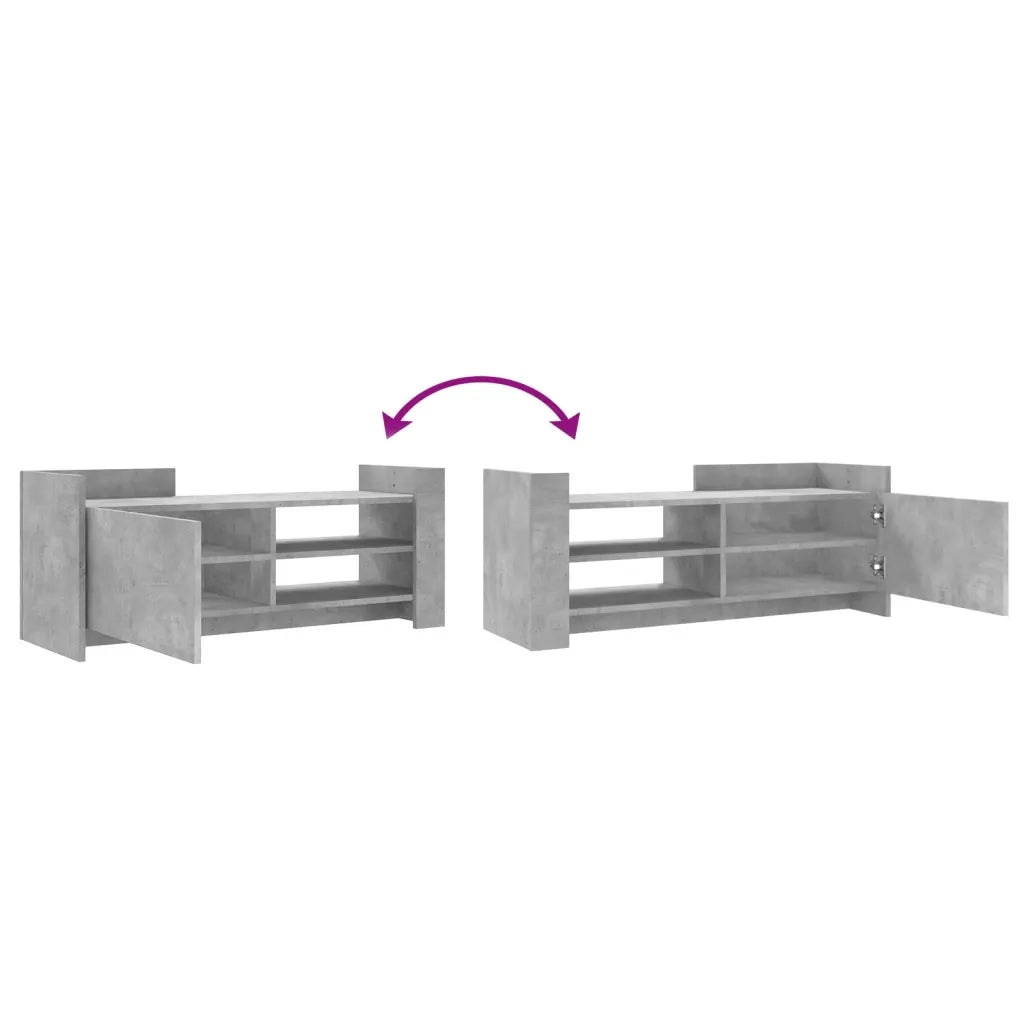 Mobile per TV-Credenza TV-Console TV Grigio Cemento 100x35x40 cm Legno Multistrato 706883