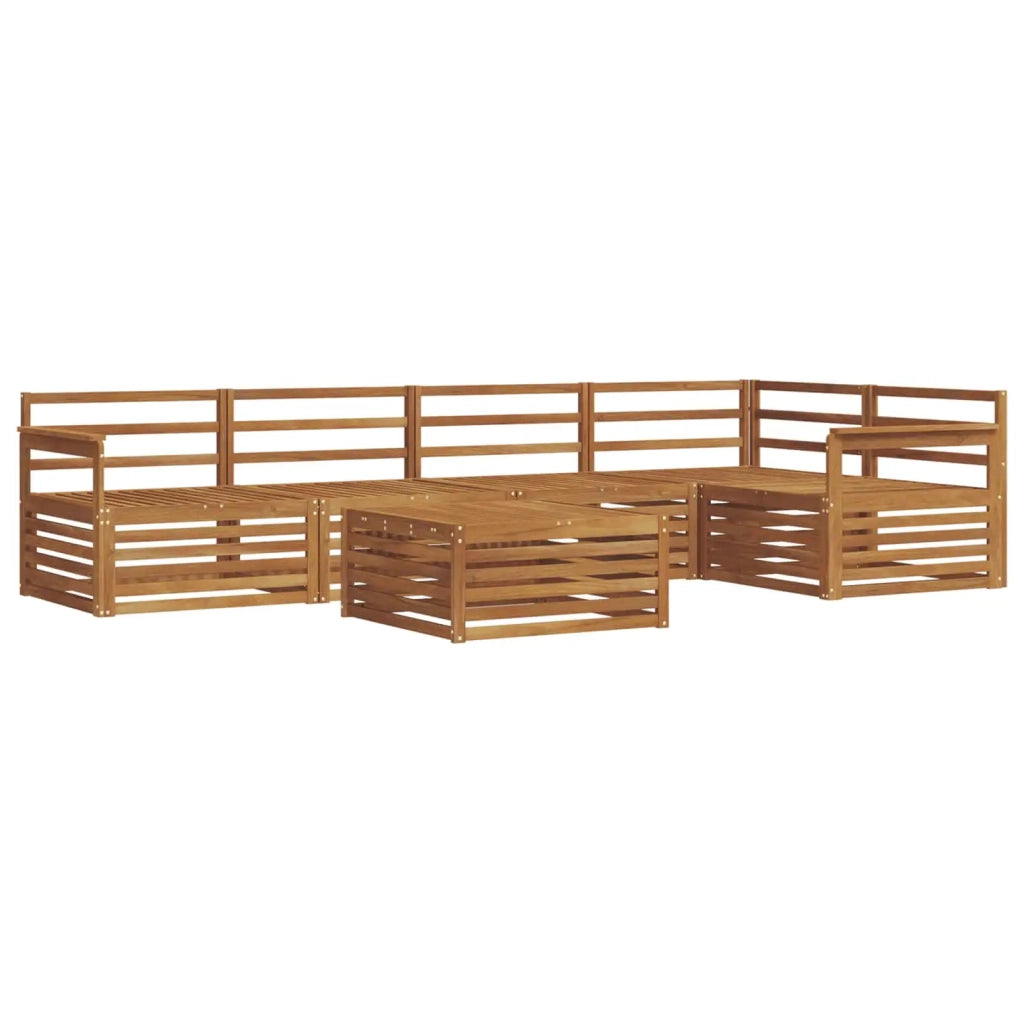 Set di divani da esterno 6 pcs Naturale