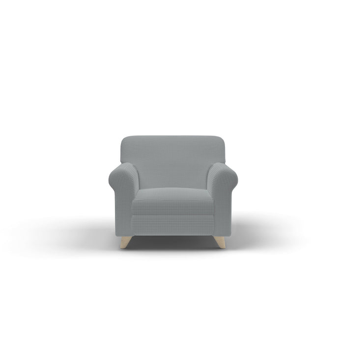 Copridivano Elasticizzato 1 Posto in Poliestere Leslie Grigio Chiaro