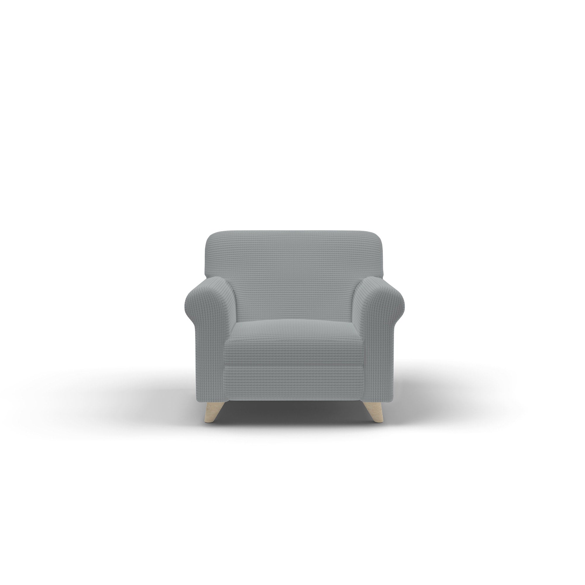 Copridivano Elasticizzato 3 Posti in Poliestere Leslie Grigio Chiaro