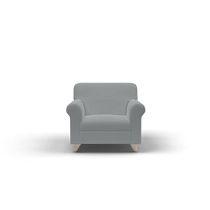 Copridivano Elasticizzato 2 Posti in Poliestere Leslie Grigio Chiaro