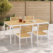 Tavolo da cena da giardino Bianco 196 x 100,5 x 75 cm 3394427
