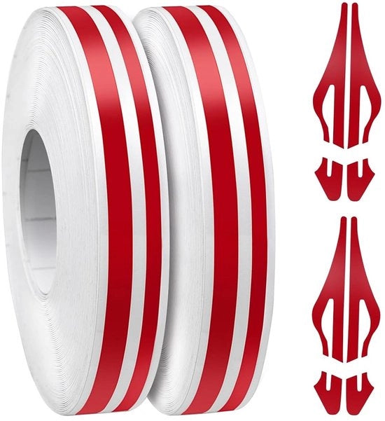 Tape a strisce di grafito 1,2 cm - Sostenibile - Resistente ai raggi UV - Alta elasticità - Per auto/motori/barche - Superficie resistente ai grafiti - Nastro decorativo