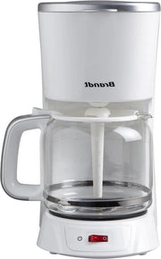 Caffettiera con timer 1000 W bianco-argento - CAF1318S
