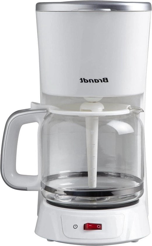 Caffettiera con timer 1000 W bianco-argento - CAF1318S