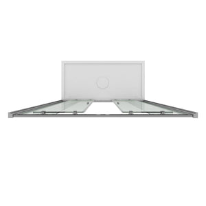 Porta Parete Doccia 130 cm 2 Ante Scorrevoli in Cristallo Opaco 6mm H198 Fosterberg Viborg