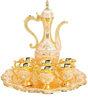 Set di Caffè Vintage con 6 Tazze in Metallo - Antiruggine - Sostenibile - Assistenza Tecnica Professionale