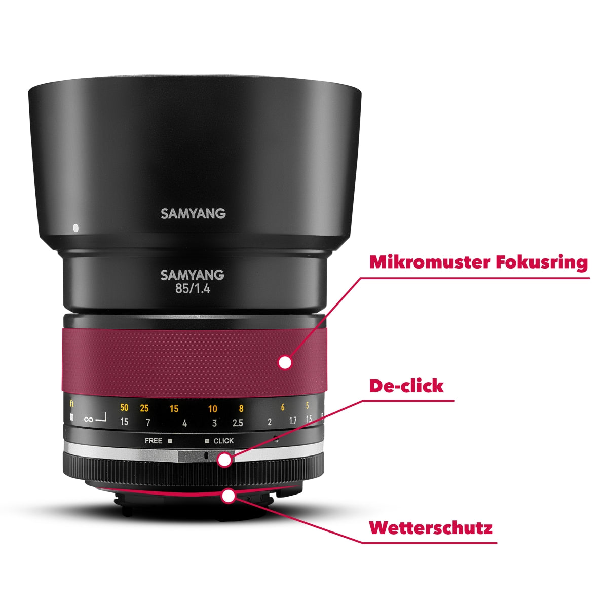 MF 85mm F1.4 MK2 Obiettivo Canon EF per ritratti con messa a fuoco manuale per full frame e APS-C , di seconda generazione per Canon EOS 7D Mark II, EOS 5D Mark IV, EOS 90D, EOS 6D